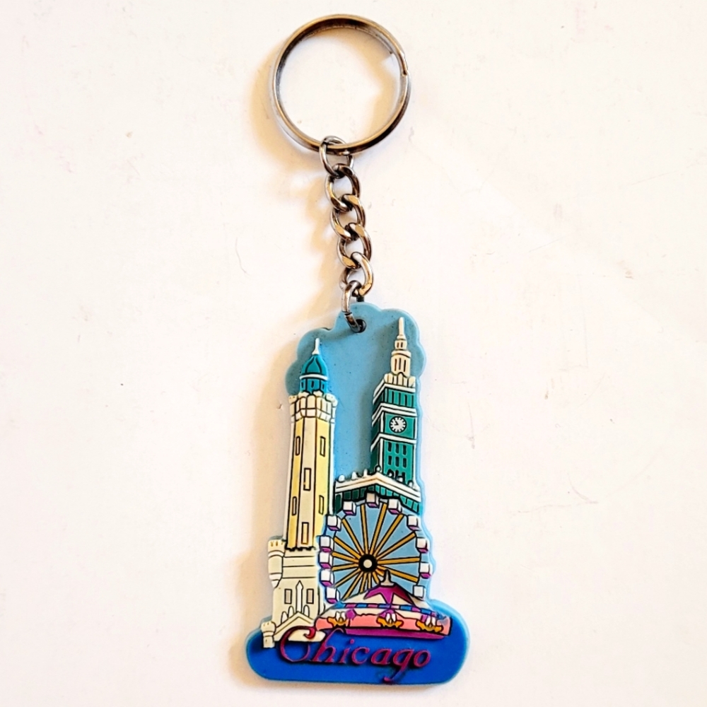 Vintage Chicago Keychain